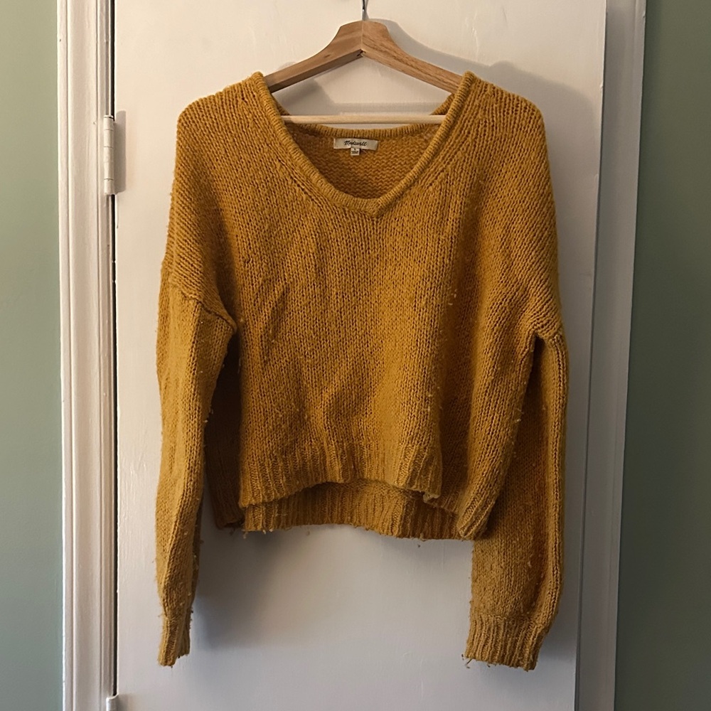 Madewell Cozy Mustard Sweater